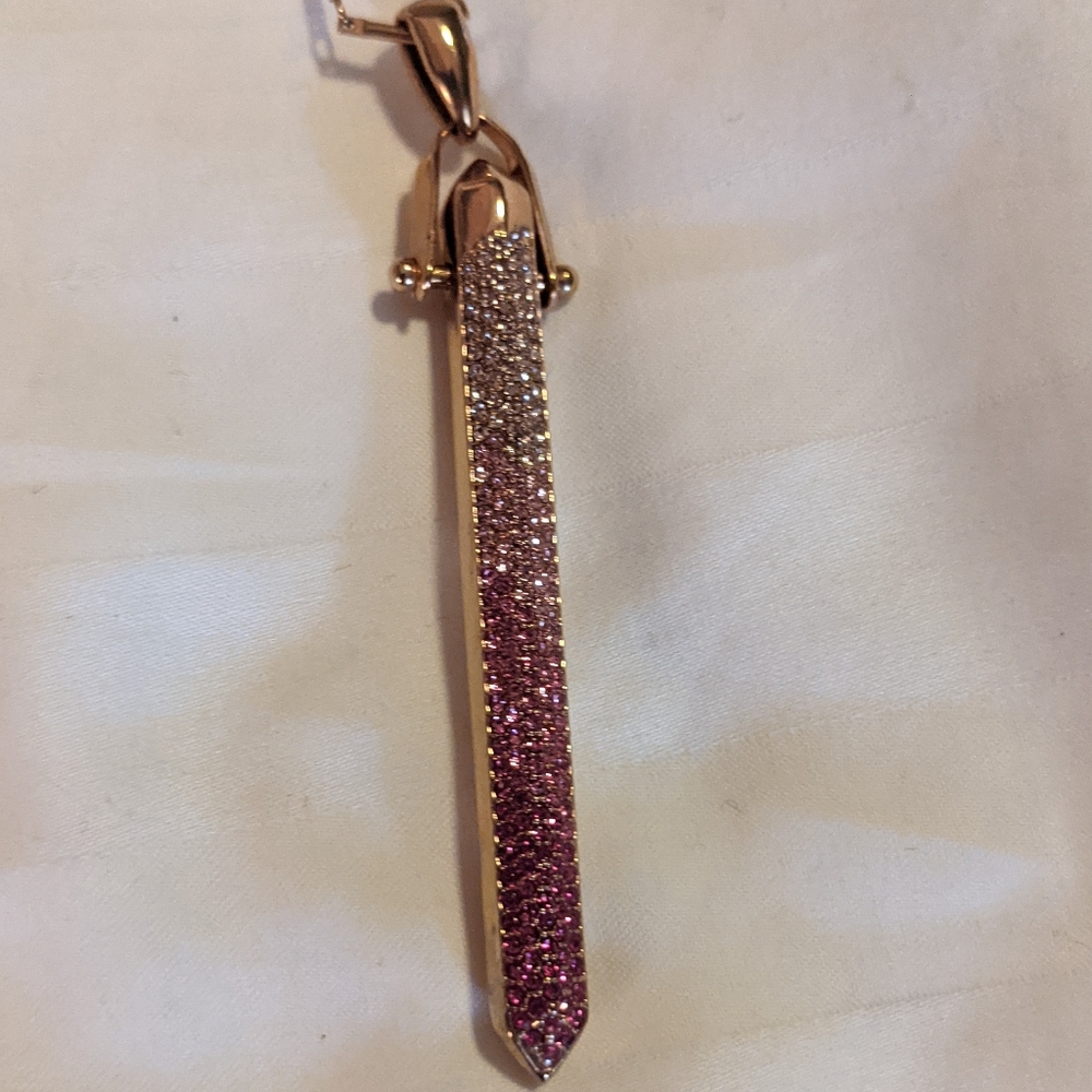 Stella & Dot rose gold rebel pendant